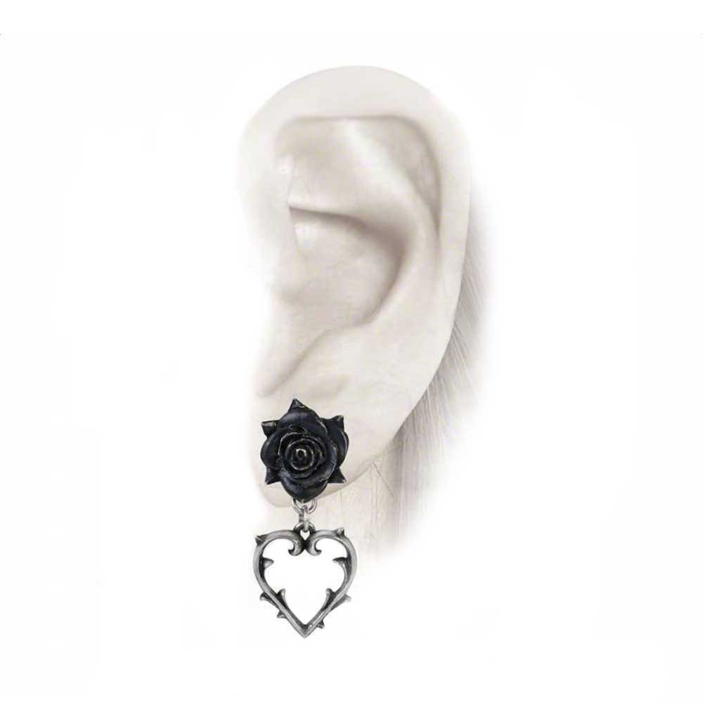 Alchemy - WOUNDED LOVE Boucles d'oreilles - Couleur argent/Noir